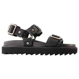 Sandales à boucle - Acne Studios - Cuir - Noir Noir