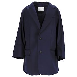 Autre Marque The Frankie Shop Brooklyn Blazer in Navy Blue Wool Blue Navy blue