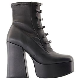 The Kiki Stretch Ankle Boots - Marc Jacobs - Leather - Black Black