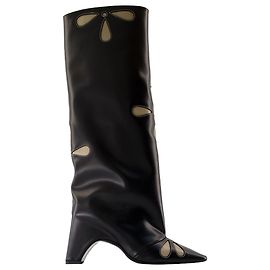 Petal Bridge Boots - Coperni - Leather - Black Black