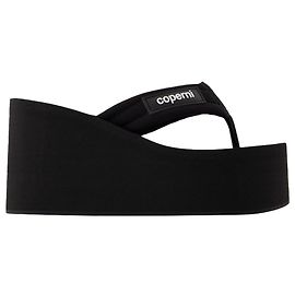 Wedge Sandals - Coperni - Leather - Black Black