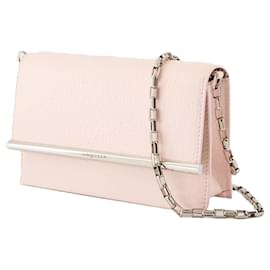 Alexander Mcqueen-Mini Cross Bar Purse - Alexander McQueen - Leather - Pink/Silver-Pink