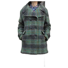Autre Marque C & A Green Wool Mohair Coat Green