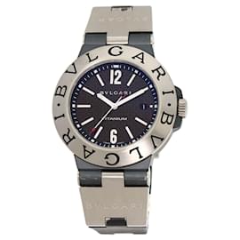 Bulgari-Bvlgari Diagono Titanium Carbon Dial Watch-Other