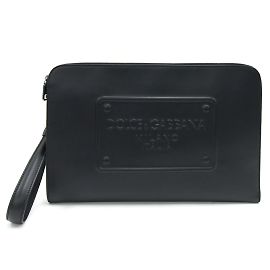 Clutch in pelle nera Dolce & Gabbana Nero