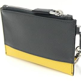 Prada-Prada Coin Case Pradamaria Keyring-Brown,Yellow