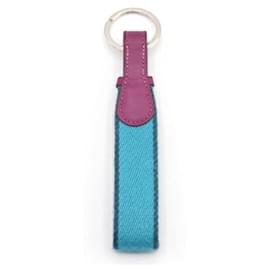 Hermès-Hermes Woolly Scratch Keyring-Blue,Purple