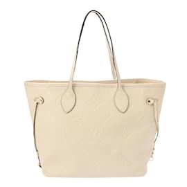 Louis Vuitton-Louis Vuitton Monogram Empreinte Neverfull MM Tote Bag-Brown