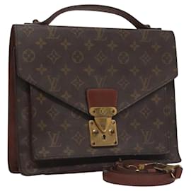 Louis Vuitton-LOUIS VUITTON Monogram Monceau 28 Hand Bag M51185 LV Auth 112664-Monogram