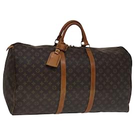 Louis Vuitton-LOUIS VUITTON Monogram Keepall 60 Boston Bag M41422 LV Auth yk16870-Monogram
