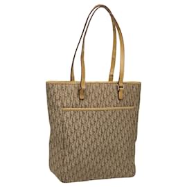 Christian Dior-Christian Dior Trotter Canvas Tote Bag Beige Auth yk16986-Beige
