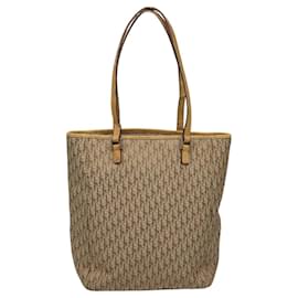 Christian Dior-Christian Dior Trotter Canvas Tote Bag Beige Auth yk16986-Beige