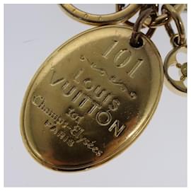 Louis Vuitton-LOUIS VUITTON Porte Cles Mezole Charm metal Gold M65086 LV Auth hk1992-Golden