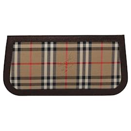 Autre Marque-Burberrys Glasses Case Canvas Beige Auth 103406-Beige