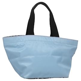 Autre Marque-Burberrys Nova Check Blue Label Tote Bag Nylon Blue Black Auth ti2665-Black,Blue