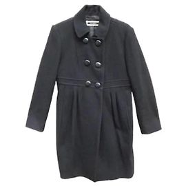 Tara Jarmon Wool Coat Black Size 38 Black