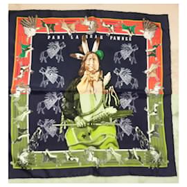 Hermès-Hermès - Gavroche titled "Pani la Shar Pauwnee" by Olivier Kermit-Multiple colors