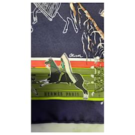 Hermès-Hermès - Gavroche titled "Pani la Shar Pauwnee" by Olivier Kermit-Multiple colors