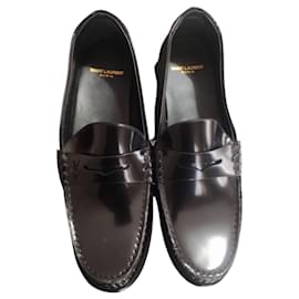 Saint Laurent-Loafers Slip ons-Black