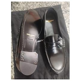 Saint Laurent-Loafers Slip ons-Black