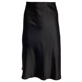 Saia midi godê Akris Punto em triacetato preto Preto