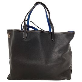 Altuzarra Duo Large Reversible Textured Tote in Black Leather Black