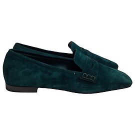 Mocassins Khaite Carlisle en daim vert Vert