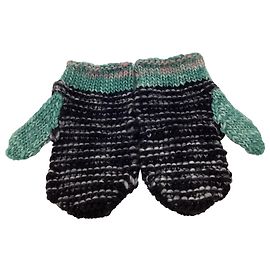 Stella Mc Cartney Stella McCartney Ed Curtis Edition Knit Mittens in Multicolor Wool Multiple colors