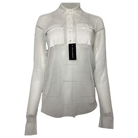 Camisa de bolsillo Tom Ford en algodón blanco Blanco