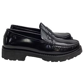 Saint Laurent Le Loafer Schuhe aus schwarzem Leder Schwarz
