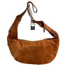 Sac Hobo Khaite d'août en daim marron Marron Rouge