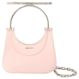 Alexander Mcqueen-Mini Cross Bar Purse - Alexander McQueen - Leather - Pink-Pink