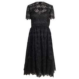 Valentino Garavani Valentino Lace Midi Dress in Black Polyamide Black