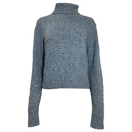 Re/Done Rollkragenpullover aus recycelter Wolle in Hellblau Blau Hellblau