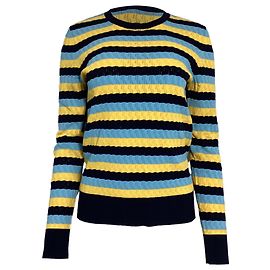 Pull à col rond rayé Jason Wu en viscose multicolore Multicolore