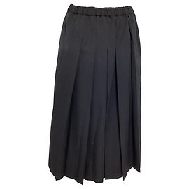 Comme Des Garcons Gonna plissettata Comme des Garçons in lana nera Nero