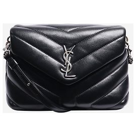 Saint Laurent Sac Puffer Loulou Noir Noir