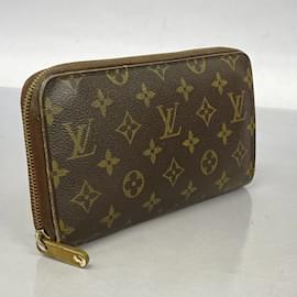 Louis Vuitton-Louis Vuitton Long Wallet Monogram Zippy Organizer-Brown