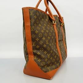 Louis Vuitton-Louis Vuitton Monogram Sac Weekend GM Tote Bag-Brown
