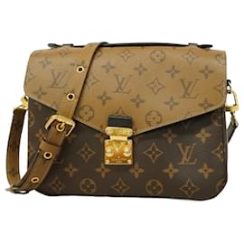 Louis Vuitton-Louis Vuitton Monogram Reverse Pochette Metis MM Handbag-Brown