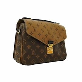 Louis Vuitton-Louis Vuitton Monogram Reverse Pochette Metis MM Handbag-Brown