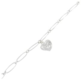 Tiffany & Co-Pulseira charm coração fechado Tiffany em prata 925-Prata