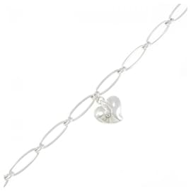 Tiffany & Co-Pulseira charm coração fechado Tiffany em prata 925-Prata