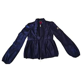 Moncler Silk Jacket Dark Blue Dark blue