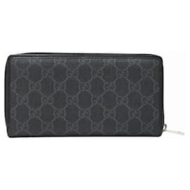 Gucci-Gucci GG Supreme Long Wallet-Black