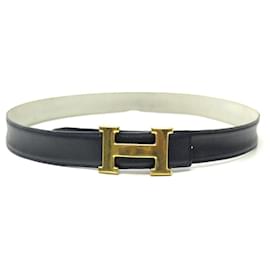 Hermès-VINTAGE HERMES BELT H BUCKLE CONSTANCE REVERSIBLE T74 EPSOM LEATHER-Other