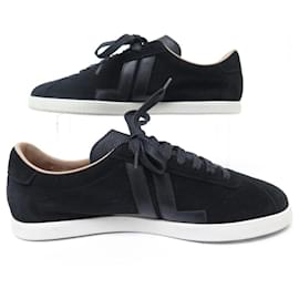 Lanvin-NINE LANVIN FW-SKDH00-PERF-E22 SUEDE 39 LOW TOP SNEAKERS SHOES-Black