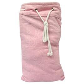 Dior-NEW DIOR MONOGRAM OBLIQUE BEACH TOWEL BACKPACK BAG-Pink