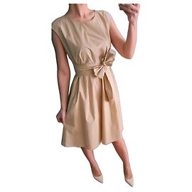 Vestido de algodón Woolrich Beige Beige