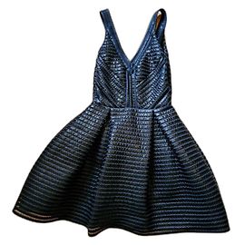 Maje Kleid Dunkelblau aus Polyester Dunkelblau